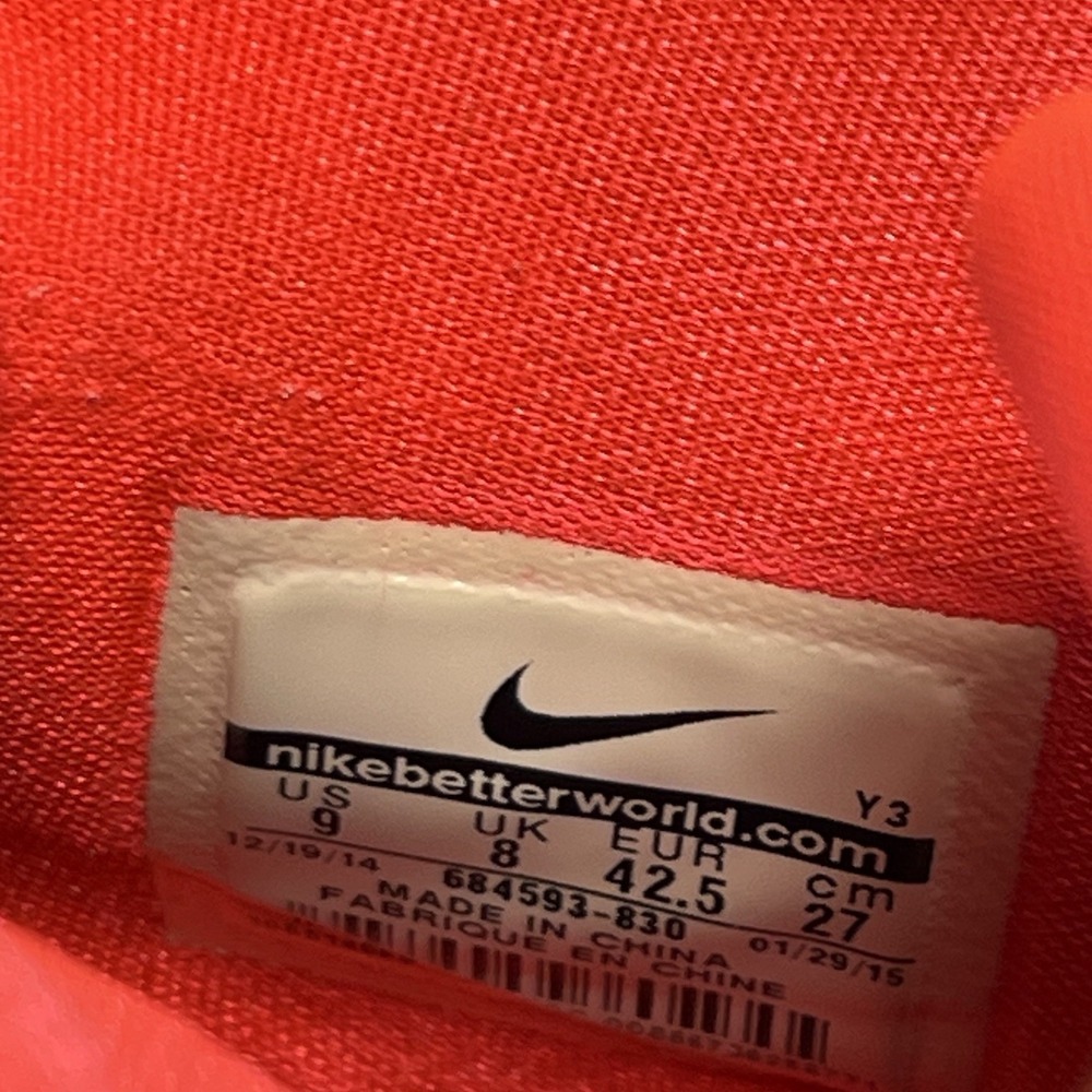 Nike LeBron Size 9 CLE 2015 12 XII “Witness" Laser Orange Crimson Cleveland - Picture 7 of 8